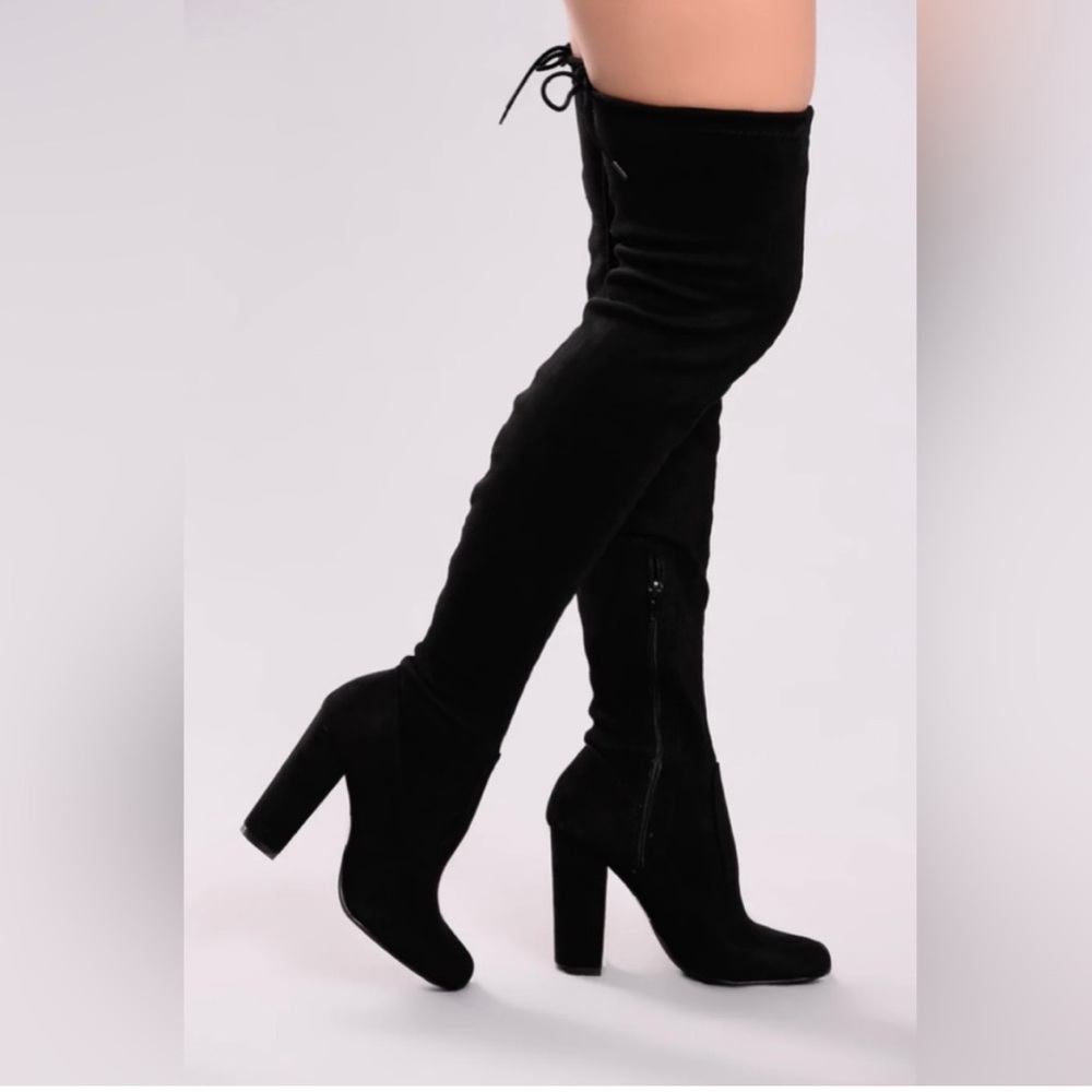 Black Over the Knee Boots